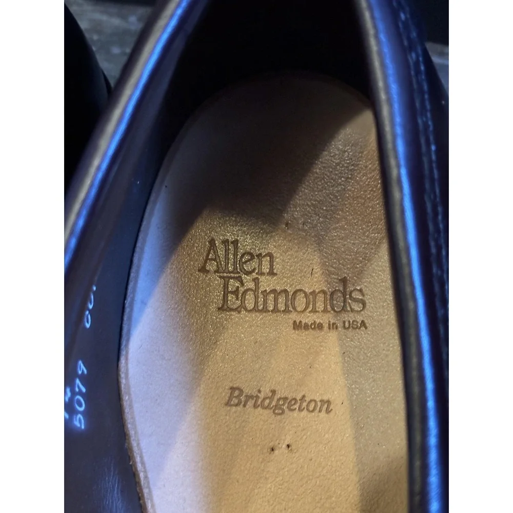 Allen Edmonds Shoes Mens Size 14 AA Burgundy Bridgeton Tassel Loafers USA
